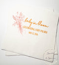 Baby in Bloom Spring Summer Baby Shower Wildflower Personalized Cocktail, Luncheon or Dinner Napkins Set of 25