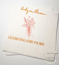 Baby in Bloom Spring Summer Baby Shower Wildflower Personalized Cocktail, Luncheon or Dinner Napkins Set of 25