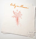 Baby in Bloom Spring Summer Baby Shower Wildflower Pink Floral Baby Shower Cocktail, Luncheon or Dinner Napkins Set of 25