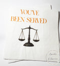 You've Been Served Law School Graduation Cocktail, Luncheon or Dinner Napkins Set of 25