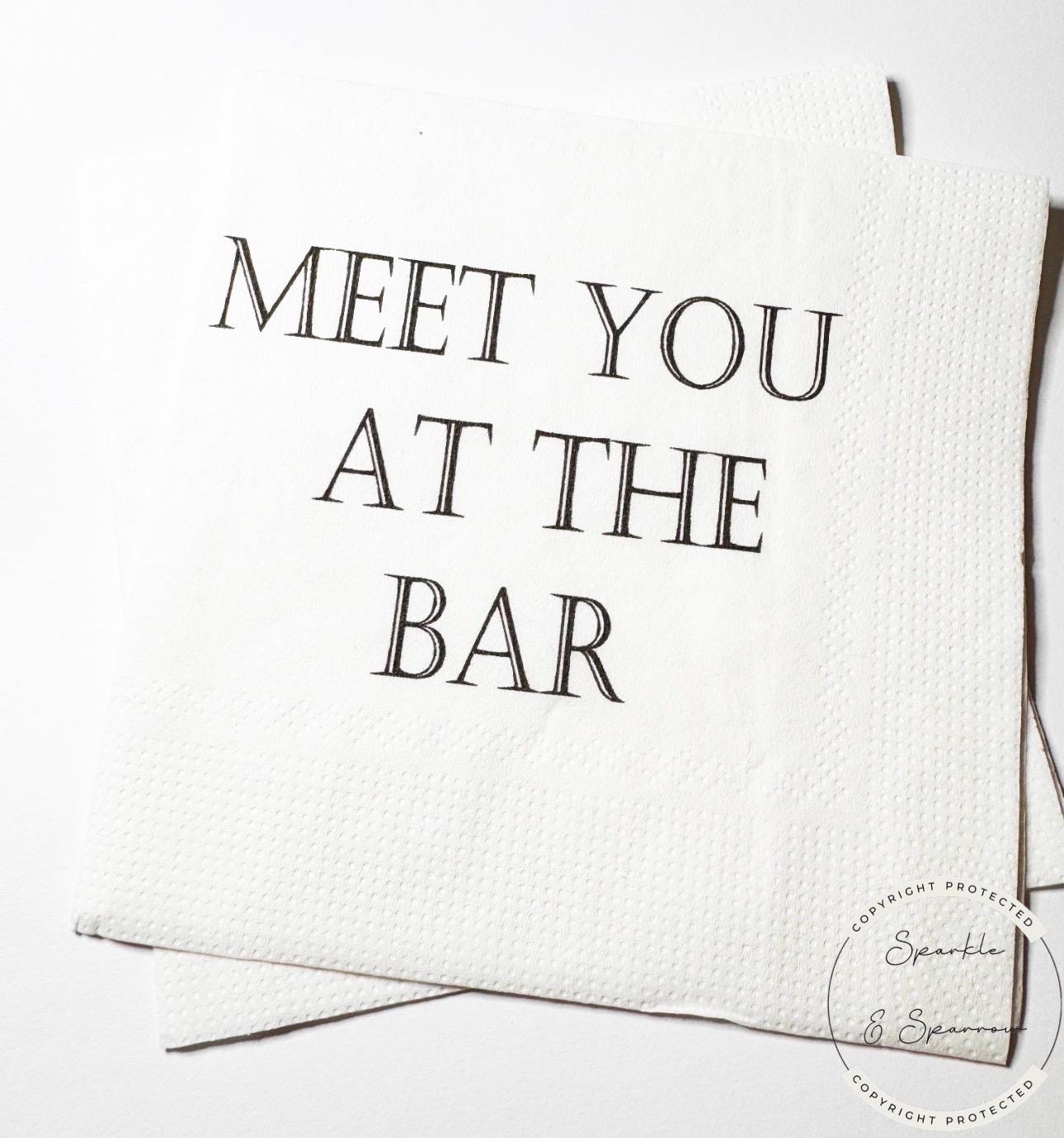 Meet You at the Bar You've Been Served Law School Graduation Lawyer Attorney Graduation Cocktail, Luncheon or Dinner Napkins Set of 25