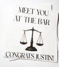 Meet You at the Bar You've Been Served Law School Graduation Lawyer Graduation Personalized Cocktail, Luncheon or Dinner Napkins Set of 25