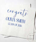 Graduation Party Class of 2026 High School Graduation College Graduation Party Personalized Cocktail, Luncheon or Dinner Napkins Set of 25