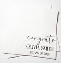 Graduation Party Class of 2026 High School Graduation College Graduation Party Personalized Cocktail, Luncheon or Dinner Napkins Set of 25