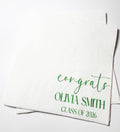 Graduation Party Class of 2026 High School Graduation College Graduation Party Personalized Cocktail, Luncheon or Dinner Napkins Set of 25