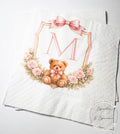 Teddy Bear Baby Shower We can Bearly Wait Shower Teddy Bear Pink Bow Birthday Personalized Cocktail, Luncheon or Dinner Napkins Set of 25