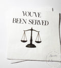 You've Been Served Law School Graduation Cocktail, Luncheon or Dinner Napkins Set of 25