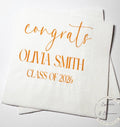 Graduation Party Class of 2026 High School Graduation College Graduation Party Personalized Cocktail, Luncheon or Dinner Napkins Set of 25