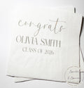 Graduation Party Class of 2026 High School Graduation College Graduation Party Personalized Cocktail, Luncheon or Dinner Napkins Set of 25