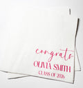 Graduation Party Class of 2026 High School Graduation College Graduation Party Personalized Cocktail, Luncheon or Dinner Napkins Set of 25