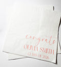Graduation Party Class of 2026 High School Graduation College Graduation Party Personalized Cocktail, Luncheon or Dinner Napkins Set of 25
