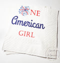 One All American Girl Patriotic 1st Birthday 4th of July Birthday Independence Day Red White Blue Birthday Party Napkins, Set of 25