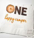 One Happy Camper First Birthday Camping Birthday Party Summer Camp Woodland Adventure Birthday Cocktail or Luncheon Napkins, Set of 25