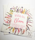 Wildflower Graduation Party Watch Her Bloom Spring Floral Graduation Party 2026 Personalized Cocktail, Luncheon or Dinner Napkins Set of 25