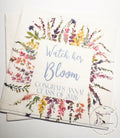 Wildflower Graduation Party Watch Her Bloom Spring Floral Graduation Party 2026 Personalized Cocktail, Luncheon or Dinner Napkins Set of 25
