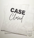 Law Graduation Party Napkins Case Closed Law School Graduation Party Decor Law School Grad Cocktail, Luncheon or Dinner Napkins Set of 25