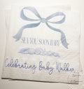 Sea You Soon Baby Shower Coastal Baby Shower Seashell Summer Baby Shower Nautical Personalized Cocktail or Luncheon Napkins, Set of 25