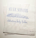 Sea You Soon Baby Shower Coastal Baby Shower Seashell Summer Baby Shower Nautical Personalized Cocktail or Luncheon Napkins, Set of 25