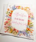 A Little Wildflower is on the Way Baby Shower Spring Summer Wildflower Floral Baby Shower Cocktail, Luncheon or Dinner Napkins Set of 25