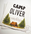 Camp Birthday Camping Birthday Party Summer Camp Birthday Woodland Personalized Birthday Cocktail or Luncheon Napkins, Set of 25