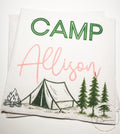 Camp Birthday Camping Birthday Party Summer Camp Birthday Woodland Personalized Birthday Cocktail or Luncheon Napkins, Set of 25