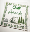 Camp Birthday Camping Birthday Party Summer Camp Birthday Woodland Personalized Birthday Cocktail or Luncheon Napkins, Set of 25