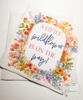 A Little Wildflower is on the Way Baby Shower Spring Summer Wildflower Floral Baby Shower Cocktail, Luncheon or Dinner Napkins Set of 25