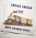 Chugga Chugga Two Two Train 2nd Birthday Train Birthday Party Second Bday Train Personalized Cocktail, Luncheon or Dinner Napkins Set of 25