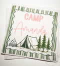 Camp Birthday Camping Birthday Party Summer Camp Birthday Woodland Personalized Birthday Cocktail or Luncheon Napkins, Set of 25