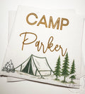 Camp Birthday Camping Birthday Party Summer Camp Birthday Woodland Personalized Birthday Cocktail or Luncheon Napkins, Set of 25