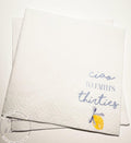 Ciao to my Thirties 40th Birthday Italian Amalfi Coast Birthday 40th Birthday Personalized Cocktail, Luncheon or Dinner Napkins Set of 25