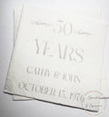 50th Anniversary Cheers to 50 Years Wedding 40th 60th Anniversary Party Personalized Party Cocktail, Luncheon or Dinner Napkins Set of 25