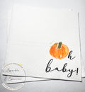 Pumpkin Oh Baby Shower Fall Pumpkin Baby Shower Orange Pumpkin Gender Reveal Pumpkin Oh Baby Cocktail, Luncheon or Dinner Napkins Set of 25