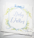 Blue Bow Baby Shower Preppy Baby Shower It’s a Boy Blue Boy Baby Shower Personalized Cocktail, Luncheon or Dinner Napkins Set of 25