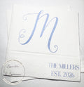 Monogrammed Wedding Napkins Fall Wedding Table Decor Wedding Fall Bridal Shower Personalized Cocktail, Luncheon or Dinner Napkins Set of 25