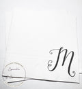 Monogrammed Wedding Napkins Fall Wedding Table Decor Wedding Fall Bridal Shower Personalized Cocktail, Luncheon or Dinner Napkins Set of 25
