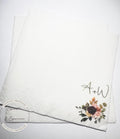 Fall in Love Fall Bridal Shower Fall Wedding Autumn Floral Fall Floral Wedding Personalized Cocktail, Luncheon or Dinner Napkins Set of 25