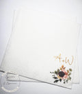 Fall in Love Fall Bridal Shower Fall Wedding Autumn Floral Fall Floral Wedding Personalized Cocktail, Luncheon or Dinner Napkins Set of 25