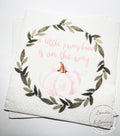 A Little Pumpkin is on the Way Girl Fall Baby Shower Pink Pumpkin Rustic Fall Baby Shower Cocktail, Luncheon or Dinner Napkins Set of 25