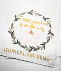 A Little Pumpkin is on the Way Girl Fall Baby Shower Pink Pumpkin Baby Shower Personalized Cocktail, Luncheon or Dinner Napkins Set of 25