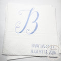 Blue Monogram Baby Shower Boy Baby Shower Fall Baby Shower Napkins Personalized Cocktail, Luncheon or Dinner Napkins Set of 25