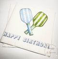 Pickleball Birthday Dinks and Drinks Pickleball Birthday Overserved Blue Green Cocktail, Luncheon or Dinner Napkins Set of 25