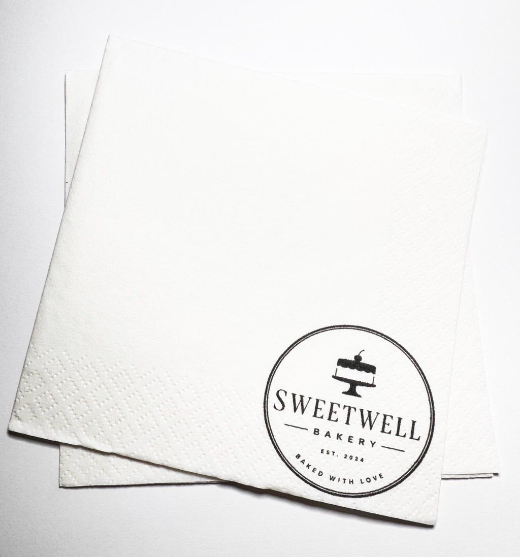 Custom Design Printed Napkins Custom Business Logo Wedding Design Custom Picture Personalized Cocktail, Luncheon or Dinner Napkins Set of 25
