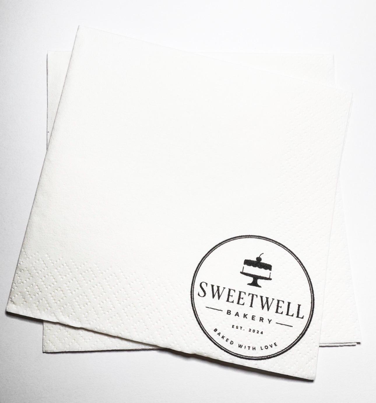 Custom Design Printed Napkins Custom Business Logo Wedding Design Custom Picture Personalized Cocktail, Luncheon or Dinner Napkins Set of 25