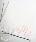 Custom Monogram Napkins Wedding Initial Napkins Baby Shower Pink Monogram Personalized Cocktail, Luncheon or Dinner Napkins Set of 25