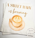 A Sweet Baby is Brewing Baby Shower Coffee Bar Baby Brunch Coffee Espresso Fall Baby Shower Cocktail, Luncheon or Dinner Napkins Set of 25