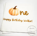Pumpkin First Birthday Pumpkin Gold Pumpkin One Birthday Neutral Pumpkin Bday Personalized Cocktail, Luncheon or Dinner Napkins Set of 25