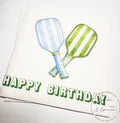 Pickleball Birthday Dinks and Drinks Pickleball Birthday Overserved Blue Green Cocktail, Luncheon or Dinner Napkins Set of 25