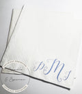 Custom Monogram Napkins Wedding Initial Napkins Baby Shower Monogram Personalized Cocktail, Luncheon or Dinner Napkins Set of 25
