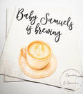 A Baby is Brewing Baby Shower Coffee Themed Baby Shower Espresso Bar Baby Brunch Fall Baby Shower Personalized Cocktail Napkins, Set of 25